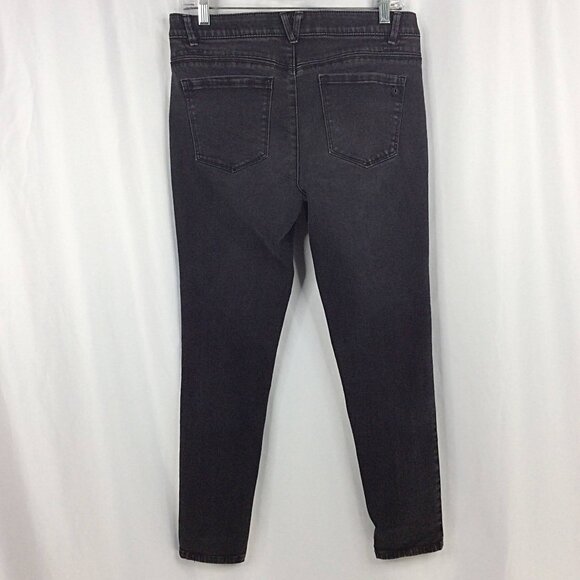 Democracy "Ab" Solution Jeans Womens Size 8 Faded Black Tummy Control Slimming - Picture 2 of 7